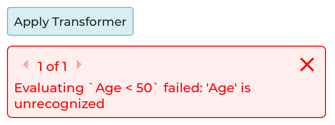 Error when `Age` is not present.